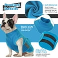 thumbnail image 5 of ROZKITCH Soft Dog Anxiety Vest Comfort Dog Calming Vest Adjustable Dog Anxiety Relief Shirt for Thunderstorms Fireworks Vet Visits Separation(Blue), 5 of 9