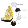 thumbnail image 6 of Xecao Banana Fruit for Automotive Seat Covers for Cars Trucks and SUVs – Gray Car Seat Covers for Front Seats, Truck Seat Protectors-1, 6 of 9