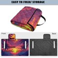 thumbnail image 6 of Whosucclay Soft and Comfortable Seat Cover Protector for 2 Person Club Car, Non-Slip Travel-friendly Seat Cushion Cover 4 Convenient Pockets, Tropical Palm Sunset, 6 of 9