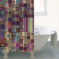 thumbnail image 4 of Multicolor Ethnic Patchwork Pattern Shower Curtain 36"x72" ,Bathroom Decorative Shower Curtains Set with 12 Hooks,Modern Waterproof Washable Shower Curtain, 4 of 6