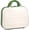 Beige+Green, variant on 14 Inch Hard Makeup Train Case PC ABS Portable Cosmetic Travel Case Mini Suitcase Organizer for Make up Toiletries Toys Clothes Storage with Handle Elastic Strap