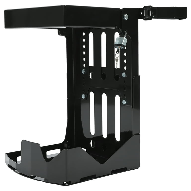 SUVWINNER Backpack Blower Holder Rack – Red Steel Mount For Landscaping Trailer