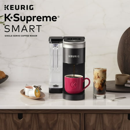 Keurig - K-Supreme SMART Single Serve Coffee Maker with WiFi Compatibility - Black