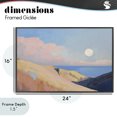 thumbnail image 4 of Stupell Industries Coastal Pink Hills At The Ocean Black Framed Giclee Art, 24 x 16, by Gina Kelly, 4 of 8