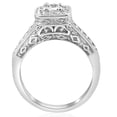 thumbnail image 2 of Pompeii 5/8ct Antique Princess Cut Diamond Engagement Ring 14K White Gold (G/H,I1), 2 of 3