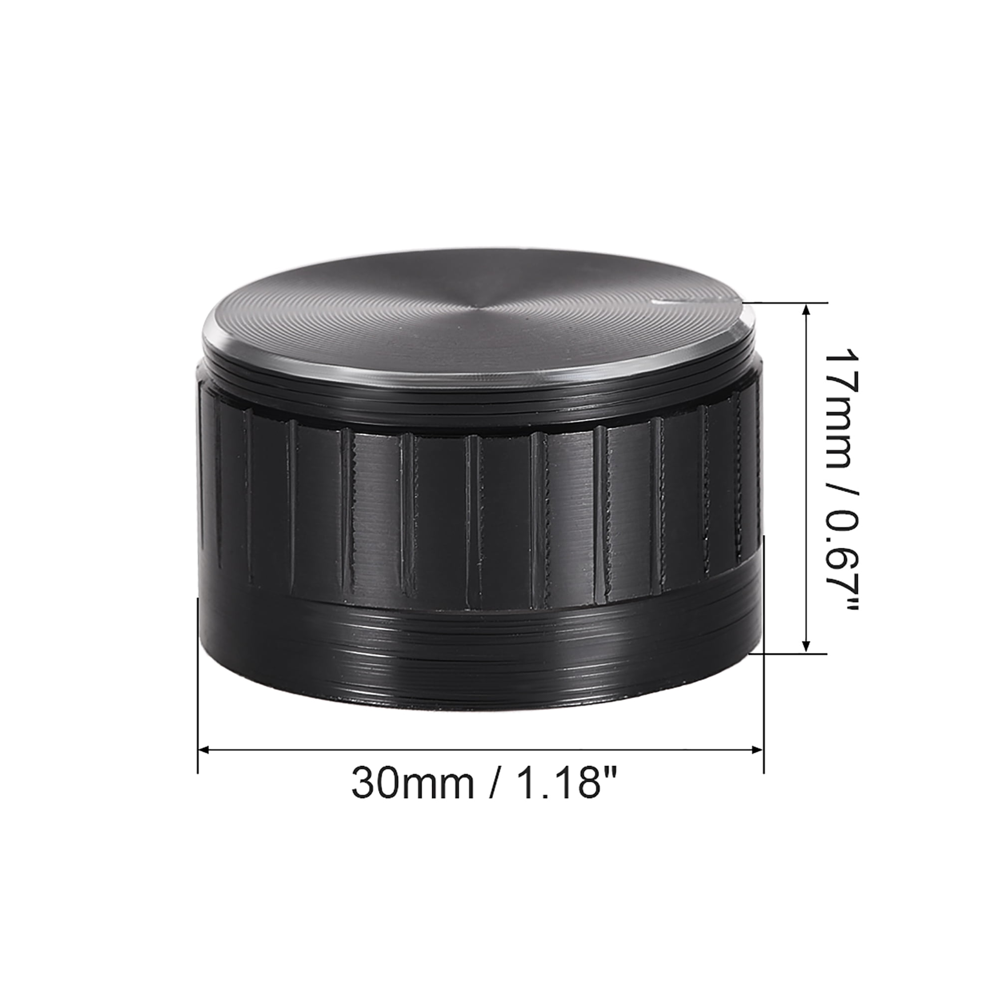 Details about  / 5pcs Potentiometer Knob Black Groove Surface Knob 40mmx17mm Volume Control Knob