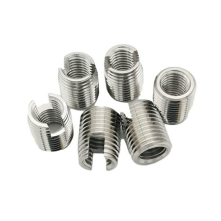

Stainless Steel Slotted Self Tapping Threaded Inserts Nuts M3 M4 M5 M6 M8 Sets