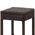 thumbnail image 4 of Best Choice Products Set of 2 Dual-Tone Outdoor Furniture Backless Wicker Bar Stools - Brown, 4 of 5