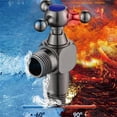 thumbnail image 2 of Brass Hot Cold Inlet Valve Toilet Angle Valve Triangle Valve For Bathroom Sink Water Heater Stop Valve Bathroom Accessories, 2 of 9