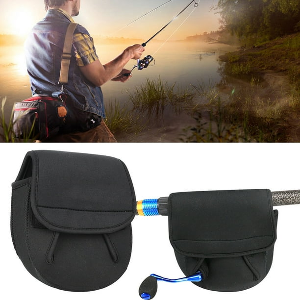 Black Medium/ Large Fishing Reel Bag, Fishing Reel Storage Bag, Fishing  Tools For Fishing Enthusiast Fishing Reel Protective Bag Reels Large 