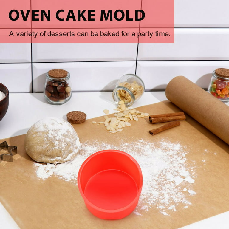 Silicone Mini Cake Molds 4 Inch Round Baking Pan Non-Stick Silicone Baking  Mold`