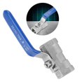 thumbnail image 2 of Válvula De Bola De Alta Resistencia, Válvula De Agua, Conector De Válvula De Cierre De Acero Inoxidable Antioxidante, Fácil De Instalar Para Manguera De Tubo, Jardín Al Aire Libre Minnieouse TO002332-00, 2 of 7