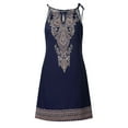 thumbnail image 2 of Bigersell Dresses for Women 2022 Women Fashion Casual Sling Printed Sleeveless Short Fit Dress Women Wrap Dress Style 18341, Female Short Dresses Navy S, 2 of 5