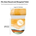 thumbnail image 5 of HELLHERO Moon Durable for Bathroom Home Comfort, Universal Polyester Fabric Toilet Seat Lid Cover, Elastic Edge, Stretch, 2 Piece Set, 5 of 6