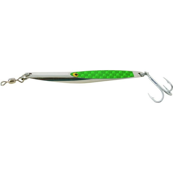 Deadly Dick Long Casting/Jigging Spoon 1 OZ GREEN REFRACTA