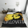 thumbnail image 3 of Halloween Throw Blanket 80 x 60Inch, Lightweight Soft Warm Sherpa Fleece Plush Pumpkins Print Blankets for Bed Chair Sofa Couch Bedroom Bedding Decor, All Season Gifts, 3 of 6