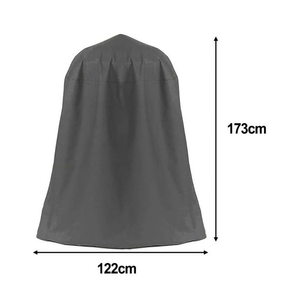 Oxford Cloth Fountain Cover Weatherproof Winter Protection Black 122x173cm Waterproof Windproof Easy Install Garden Accessory
