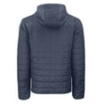 thumbnail image 3 of Men's-Cutter & Buck  Anthracite Virginia Cavaliers Rainier Eco PrimaLoft Hooded Full-Zip Jacket, 3 of 3