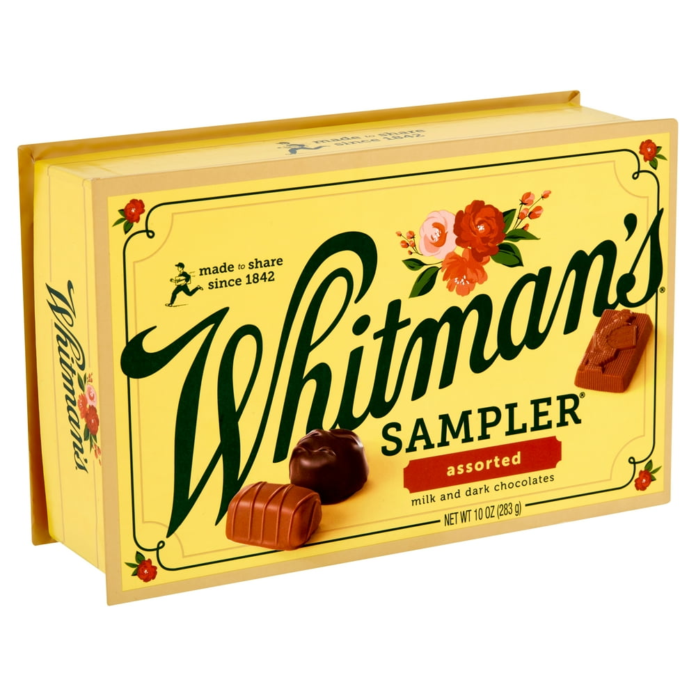 Whitman's Sampler Assorted Milk and Dark Chocolates, 22 count, 10 oz