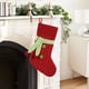 thumbnail image 5 of 18 Inches Christmas Socks In Apron Christmas Stocking Knitted Christmas Decorations Stocking Red White With A Pockets Letter Stockings For Family, 5 of 6
