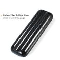 thumbnail image 5 of Black Carbon Fiber 2-Cigar Case Lightweight Cigar Storage Tube Holder Travel Cigar Humidor for up to 57 Ring Gauge Cigars, 5 of 5