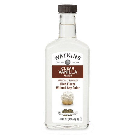 Watkins Clear Vanilla Flavor, 11 oz (Liquid, Shelf Stable)