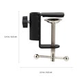thumbnail image 3 of Miangastore Pince de Bureau avec Support en Métal Réglable pour Fixation Stable sur les Tables 2 Pcs, 3 of 8