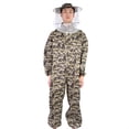 thumbnail image 4 of Traje de ropa de apicultura antipicaduras de abejas, sombrero redondo de una pieza con patrón de estrella de cinco puntas gris (XXL), 4 of 13
