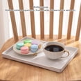 thumbnail image 5 of NFTIGB Modern Minimalist Rectangular Plastic Serving Fruit Tray with Anti Slip Bottom for Home Kitchen Reception Room, 11.0 x 7.7 inches (28 x 19.5 cm), White, 5 of 9