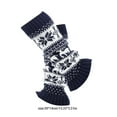 thumbnail image 4 of Thickened Christmas Socks, Winter Warm Ankle Cuffs with Snowflake Deer Patterns, Knitted Leg Warmers, Festive Holiday Footwear for Cold Weather, 4 of 6