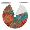 thumbnail image 4 of Kll 48" Christmas Tree Skirt Mandala Colorful 1 Xmas Tree Skirts Mat For New Year Xmas Holiday Party Indoor Outdoor Home Decoration, 4 of 9