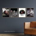 thumbnail image 2 of Pack of 4 NASA Space Apollo 11 Mission Emblem Moon Landing 50th Anniversary Astronaut Neil Armstrong Buzz Aldrin Unframed 12X16 Inch Wall Art Living Room Prints Set, 2 of 5