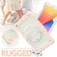 thumbnail image 7 of iPad 10.2 Case with Built-in Screen Protector, Dteck 3 in 1 Hybrid Rugged Full Body Protection Shockproof Case 360 Degree Rotating Stand Cover with Adjustable Hand Strap/Shoulder Strap,Rosegold, 7 of 7