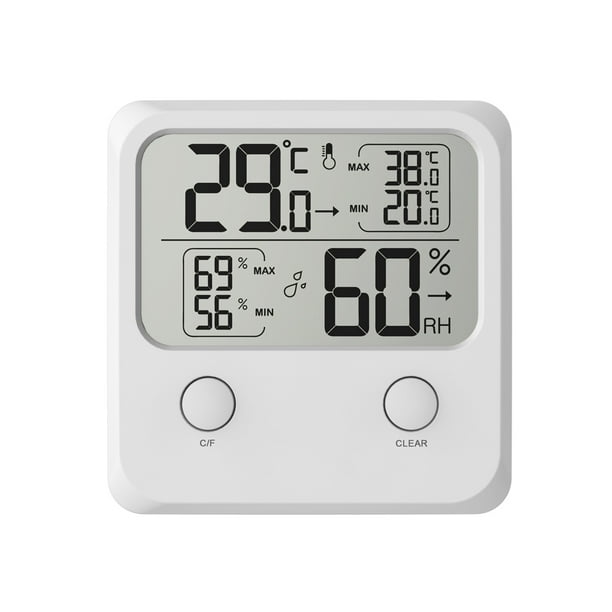 Termómetro Magnético, Higrómetro, Termómetro Magnético Digital Lcd Para El Hogar, Termómetro De Temperatura, Higrómetro, Medidor De Humedad, Monitor matsuzay HA017269-00