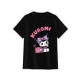 thumbnail image 2 of Lheaggik Cute Cartoon T-Shirt Men Women Crew Neck Shirt Cosplay Short Sleeve Kuro-mi Shirts Black L, 2 of 5