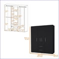 thumbnail image 5 of Chests & Wardrobes, Modern Black 2-Door Armoire with 2 Drawers | Wenge | Wood, 5 of 6