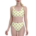 thumbnail image 2 of Picia Corn Women's High Waisted Bikini Scoop Neck Swimsuit Two Pieces Bathing Suit-Small, 2 of 8