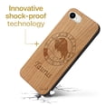 thumbnail image 3 of Case Yard Wooden Case Outside Soft TPU Silicone, Slim Fit Shockproof Wood Protective Phone Cover for Girls Boys Men and Women, Supports Wireless Charging Taurus Sign Design case for iPhone-SE, 3 of 7
