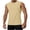 Beige, variant on Men's Ribbed Tank Top Undershirts Moisture Wicking Breathable, Fitted Ruglar Fit T Shirts for Men Size 4XL White
