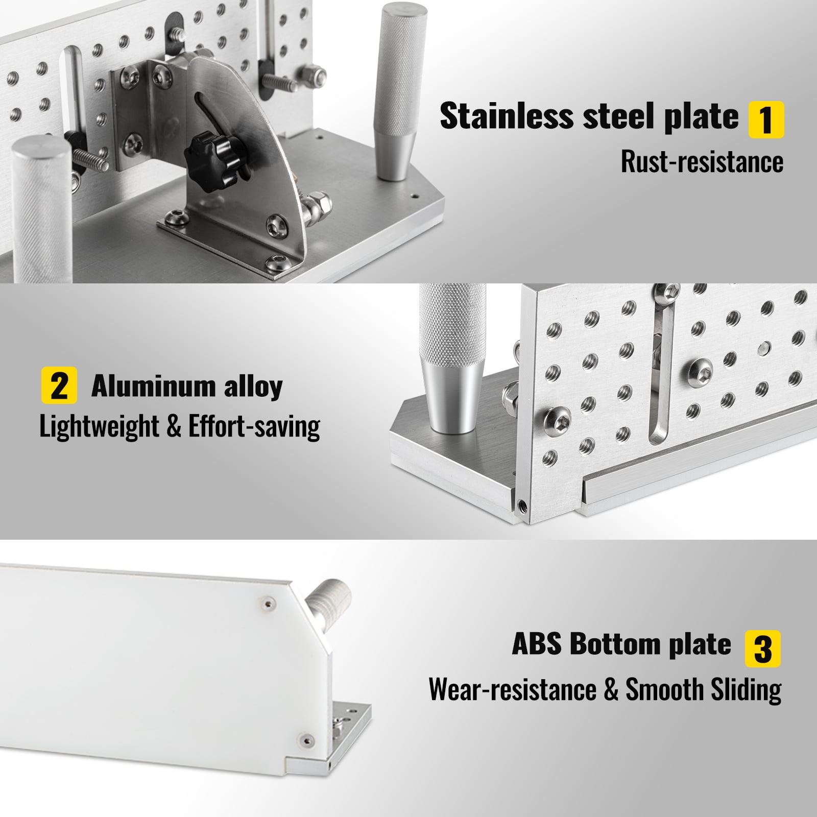 Universal Adjust Knife Sharpener Jig for Bench Grinder Sharpening System,  Angle and Height Adjustable Sharpening Tool Rest Jig for 2-1/2 Width Knife