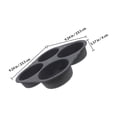 thumbnail image 2 of AURARMLET 2Ud De Silicona Negro Para Hamburguesas Con 4 Cavidades Redondo, 2 of 6