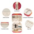 thumbnail image 2 of PhooArto Small Jewellery Box, Sunset Pink Tulip Field Portable Travel Mini Jewelry Case for Women Leather Ring Organizer, 2 of 5