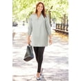 thumbnail image 4 of Catherines Women's Plus Size Petite Breezeway Half-Zip Tunic, 4 of 5