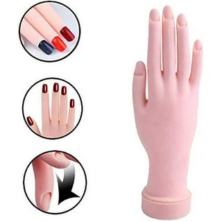 Yirtree Practice Hand for Acrylic Nails, Fake Nail Hand Practice, Flexible  Bendable Mannequin Rubber Hand,Manicure Practice Hands Nail Art Hand