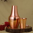 thumbnail image 3 of Pure Copper Bedside Carafes, Flask with Tumbler, For Ayurveda Health Benefits - Capacity - 1.4 Lt. (47.3 US Fluid Ounce), 3 of 10