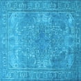 thumbnail image 1 of Ahgly Company Indoor Square Persian Light Blue Traditional Area Rugs, 5' Square, 1 of 4