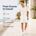 thumbnail image 5 of MASKERT Men's Golf Shorts 7" Lightweight Quick Dry Stretch Dress Shorts, Water Resistant Flat Front Casual Work Shorts with 4 Pockets, 5 of 9