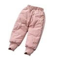 thumbnail image 2 of Godderr Baby Kids Fleece Pants Winter Jogger Sweatpants for Girls Winter Long Trousers Toddler Thickened Warm Sweatpants Winter Active Pants for 1-10Y, 2 of 8