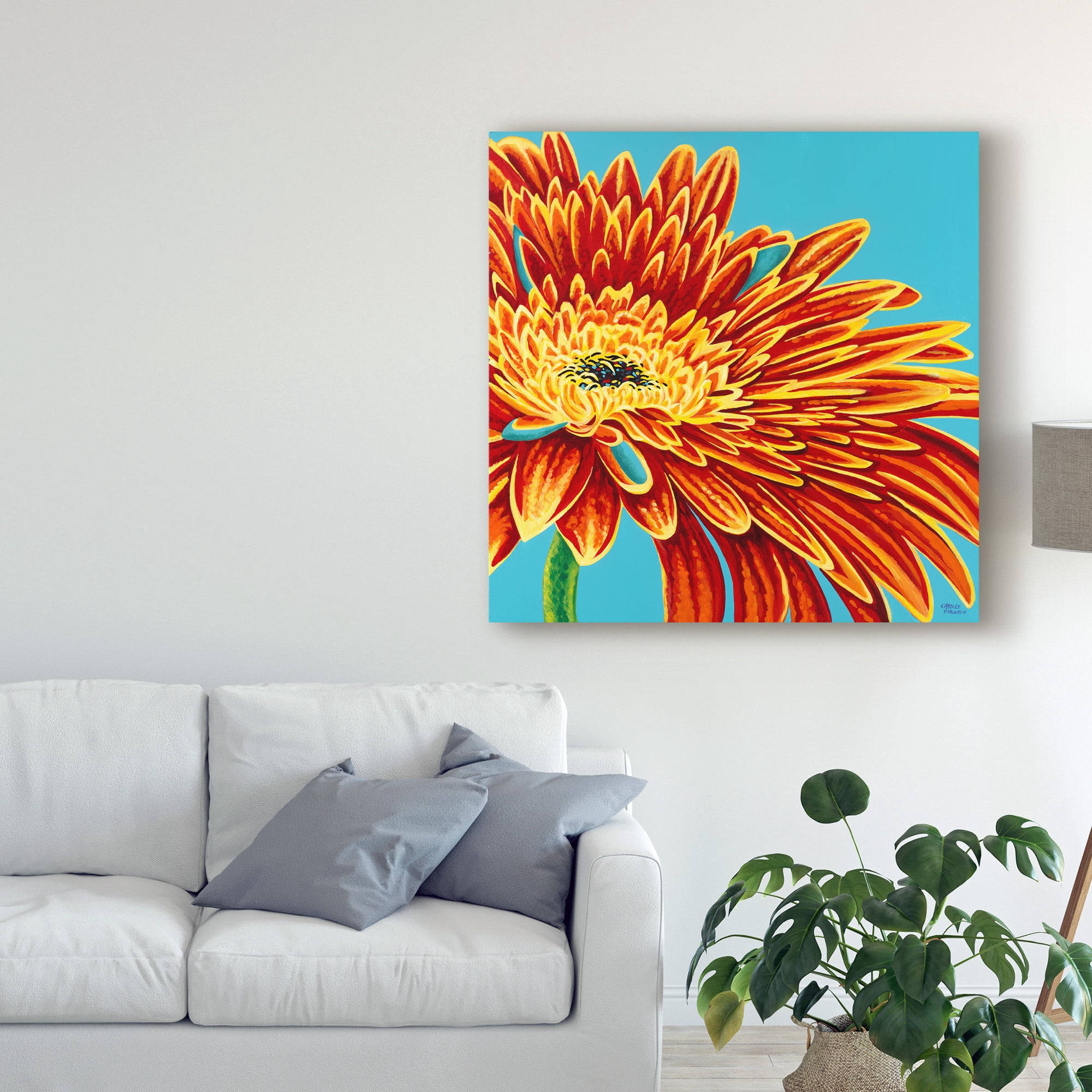Trademark Fine Art 'Color Bursts I' Canvas Art by Carolee Vitaletti