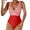 Red, variant on Sngxgn Women Swimsuit Bathing Suit Deep V Neck Crisscross Back Adjustable Strap(Red,XL)